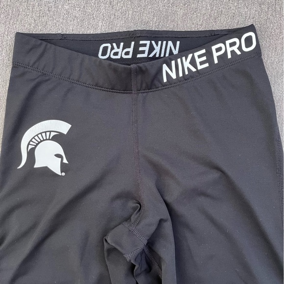 Nike Pro Cool Tights Michigan State Spartans Performance Leggings Size Small - Picture 2 of 5